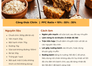 CÔNG THỨC CITRIN – BÁNH CHUỐI YẾN MẠCH