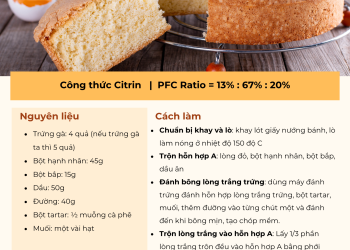 Công thức CITRIN – BÁNH KEM