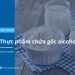 LƯU Ý VỀ GỐC ALCOHOL Ở TRẺ THIẾU CITRIN