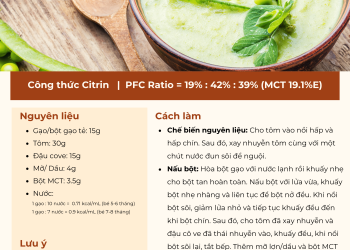 [Thiếu Citrin] BỘT TÔM, ĐẬU COVE