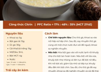 [THIẾU CITRIN] BỘT KHOAI SỌ, THỊT GÀ