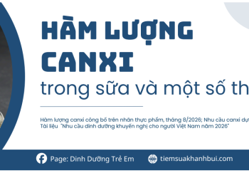 SO SÁNH CANXI TRONG MỘT SỐ LOẠI SỮA